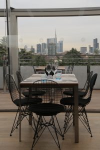 Dining with a view at La Triennale
