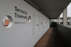 Entrance to Osteria con Vista, Triennale