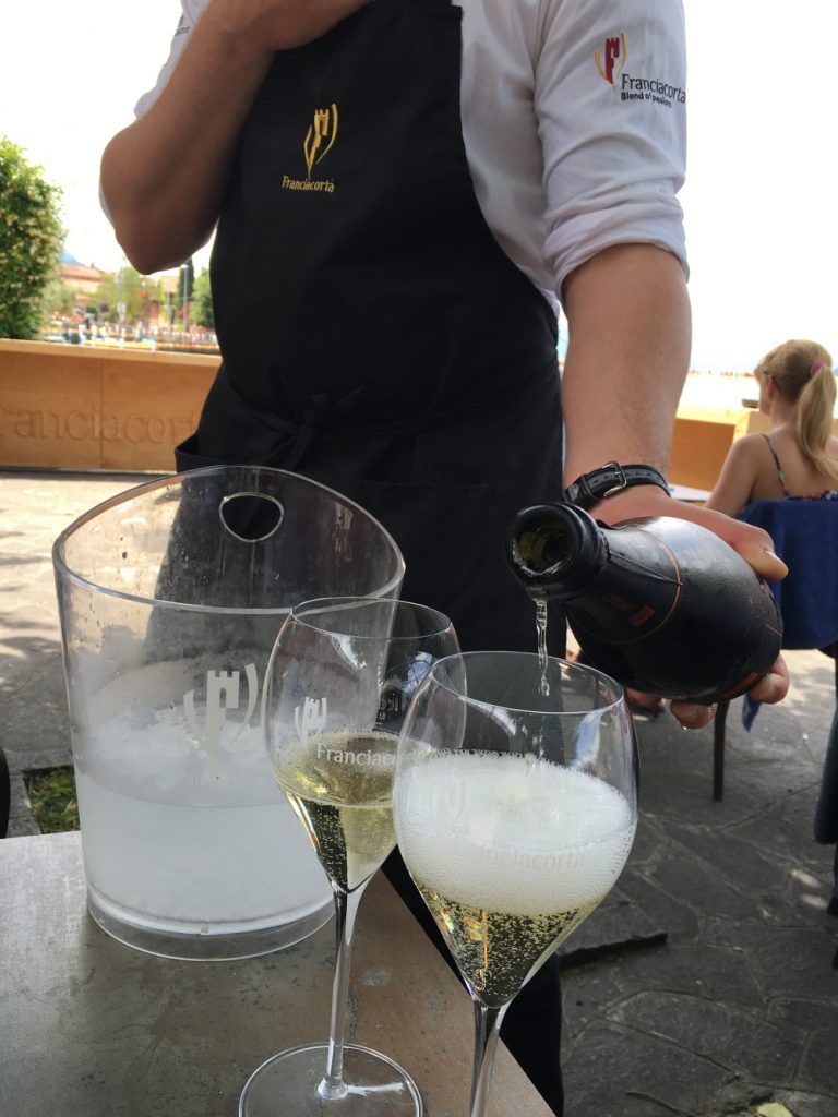 A glass of Italy's best fizz at the Franciacorta Bar